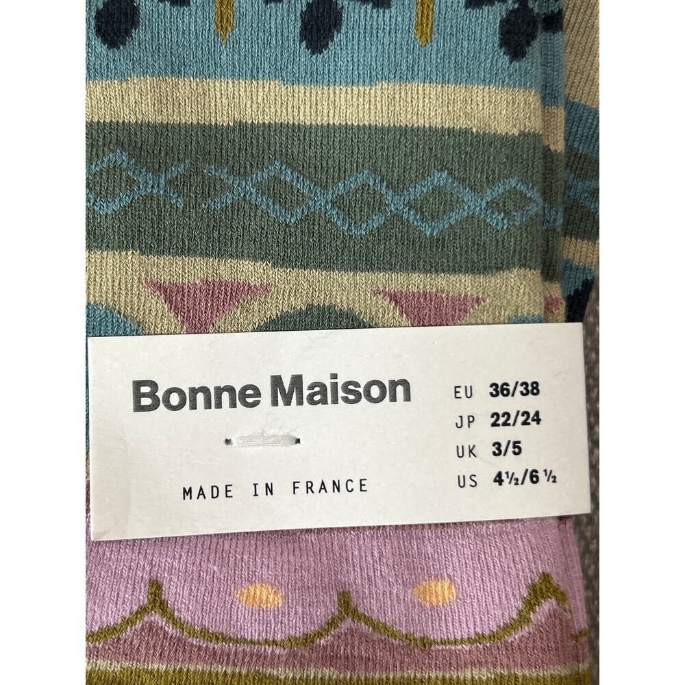 Bonnie Madison Women’s Colorful Statement Socks / Made in France
4 1/2-6 1/2 - Picture 5 of 6